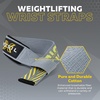 image:imagePICSIL Lifting Straps Padded Wrist SupportGrey